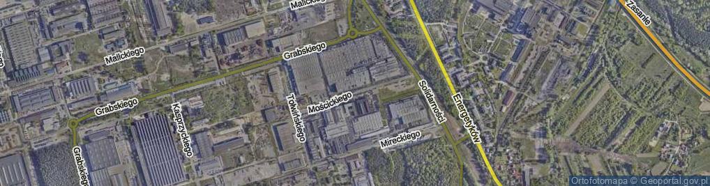 Zdjęcie satelitarne Mościckiego Ignacego ul.